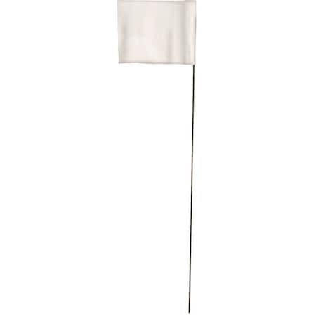 Blackburn Flag Marking Flag, Vinyl, 30 in L., 100 PK 230W STD WHI